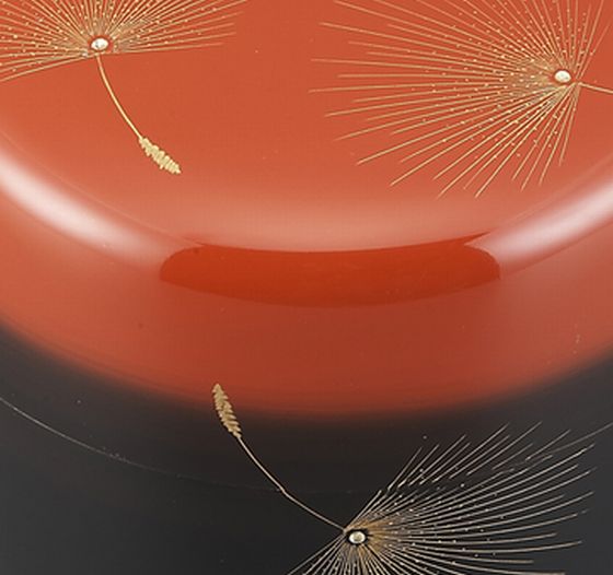 棗（なつめ）曙塗・飛花沈金