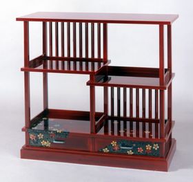 輪島塗 飾り棚