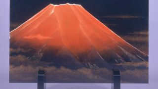 昭和中期 手雲作『螺鈿象嵌 赤富士蒔絵文箱』ヴィンテージ 昭和中期 手雲作『螺鈿象嵌 赤富士蒔絵文箱』ヴィンテージ