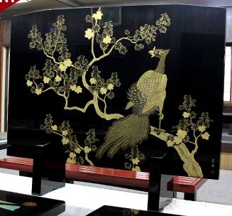 衝立 桐に鳳凰沈金 2,310,000円 | 輪島塗の塗師屋 輪島漆器大雅