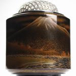 輪島塗香炉　富士山蒔絵