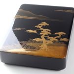 輪島塗文箱　州浜蒔絵