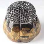 輪島塗香炉　山水蒔絵