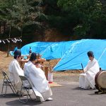 地の粉山漆祖祭の様子